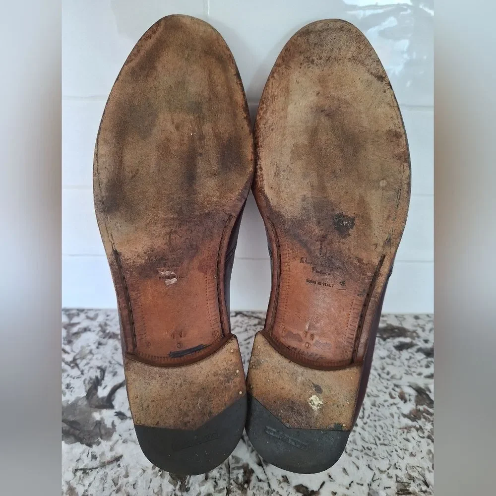Salvatore Ferragamo mens shoes leather loafers 11‎ D